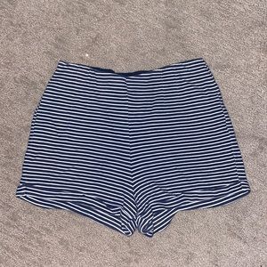 Blue & white striped fabric Hollister shorts